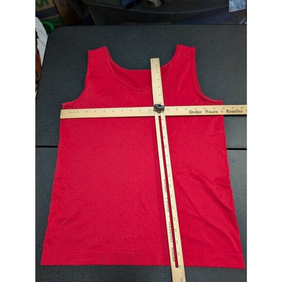 Chicos Red Sleeveless Tank Top Reversible Stretch Size 2 (US Size M) ****See Mea - Picture 4 of 4
